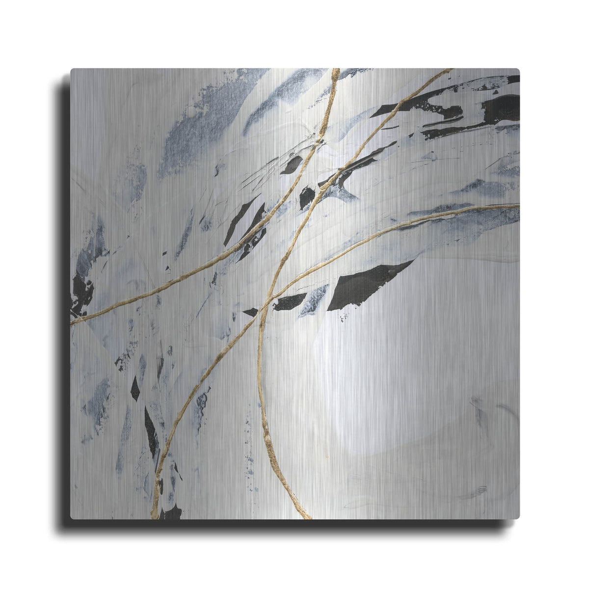 'Gold And Cream 4' by Chris Paschke – Metal Wall Art