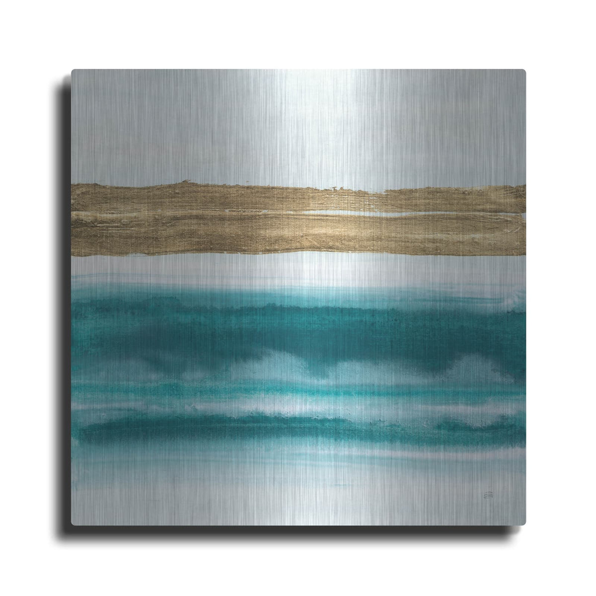 'Gold Emerald 3' by Chris Paschke – Metal Wall Art