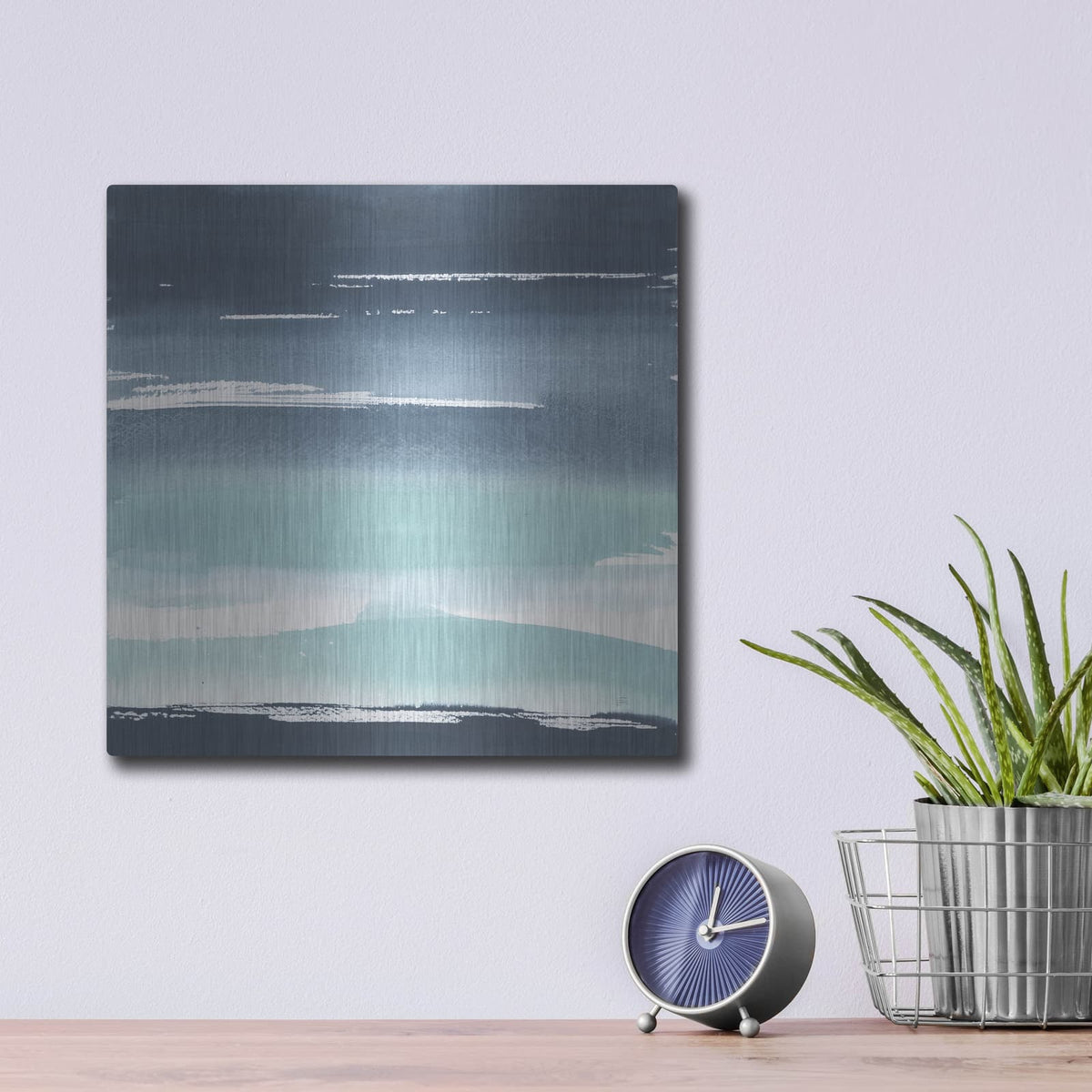'Altered Seascape 4' by Chris Paschke – Metal Wall Art, 12x12 room view