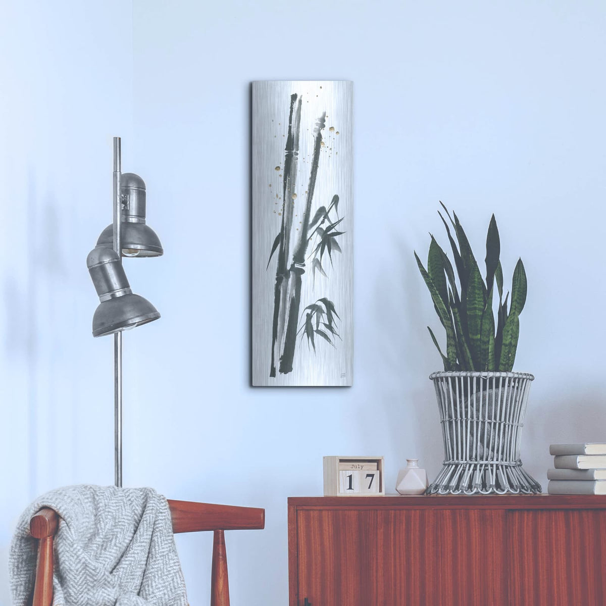 'Longevity 1' by Chris Paschke – Metal Wall Art, 12x36 room view