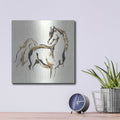'Golden Horse V3' by Chris Paschke – Metal Wall Art, 12x12 room view
