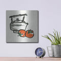 'Tea And Persimmons' by Chris Paschke – Metal Wall Art, 12x12 room view