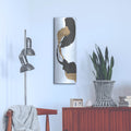 'Bold Gold Tall 1' by Chris Paschke – Metal Wall Art, 12x36 room view