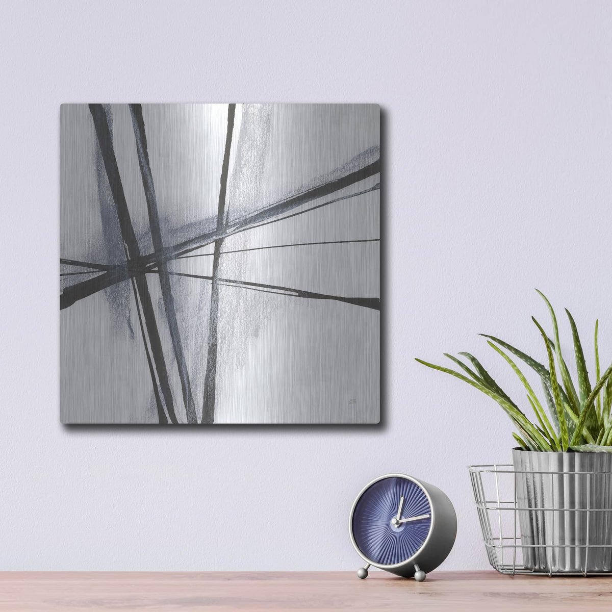'Ink And Pastel 1' by Chris Paschke – Metal Wall Art, 12x12 room view