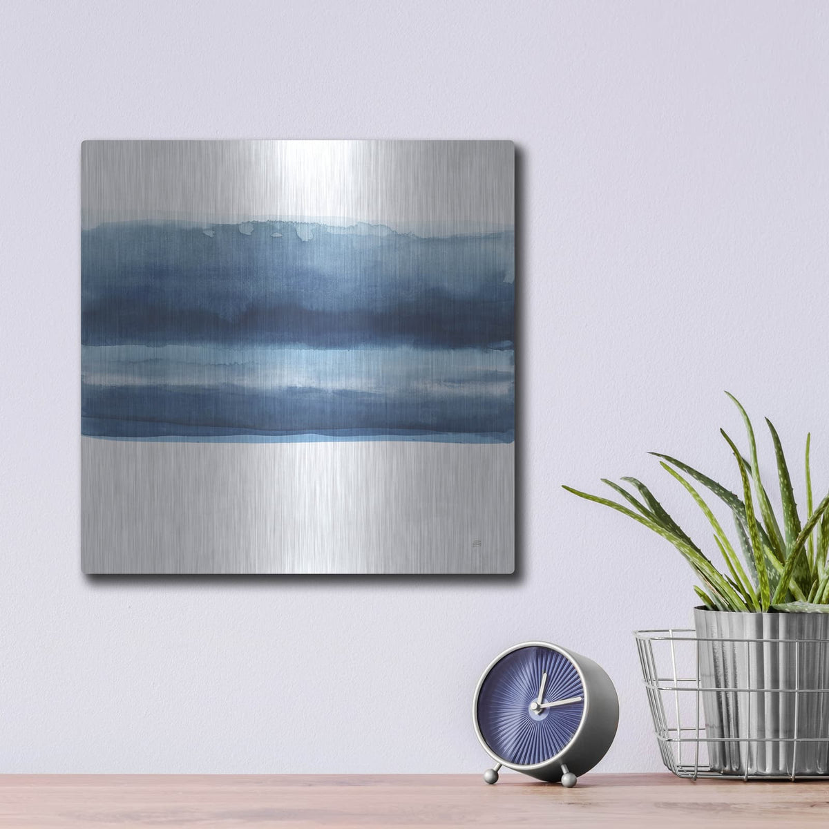 'Serenity Sea V' by Chris Paschke – Metal Wall Art, 12x12 room view