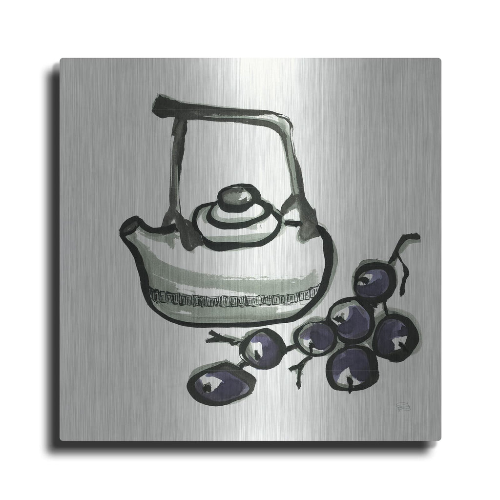 'Tea And Grapes' by Chris Paschke – Metal Wall Art