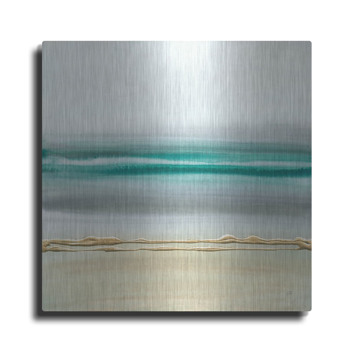 'Linear Emerald 2' by Chris Paschke – Metal Wall Art