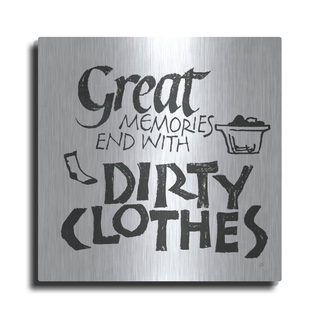'Laundry Room 1 White' by Chris Paschke – Metal Wall Art