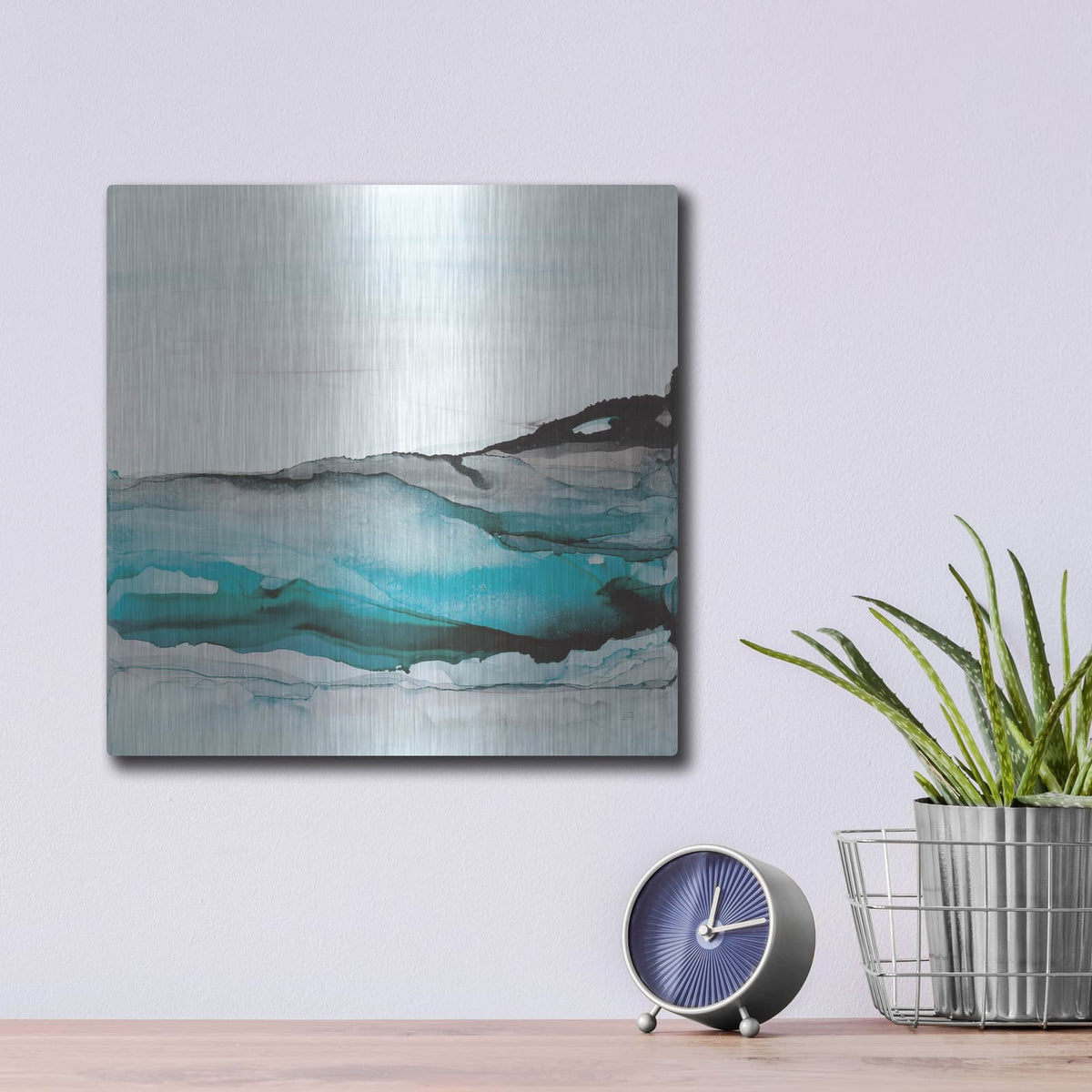 'Aquascape 1' by Chris Paschke – Metal Wall Art, 12x12 room view