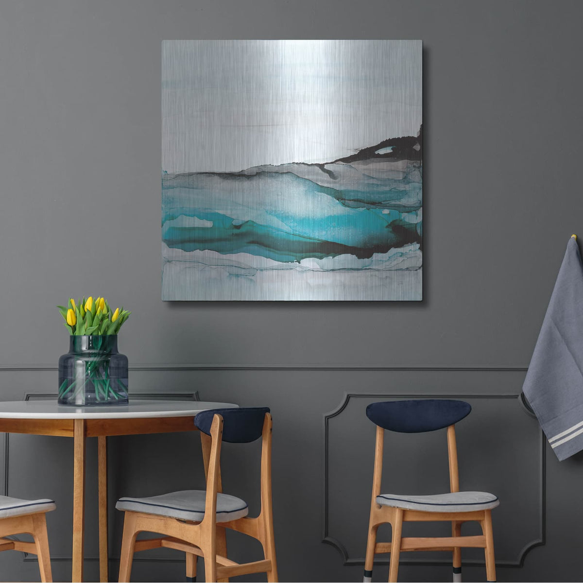 'Aquascape 1' by Chris Paschke – Metal Wall Art, 36x36 room view
