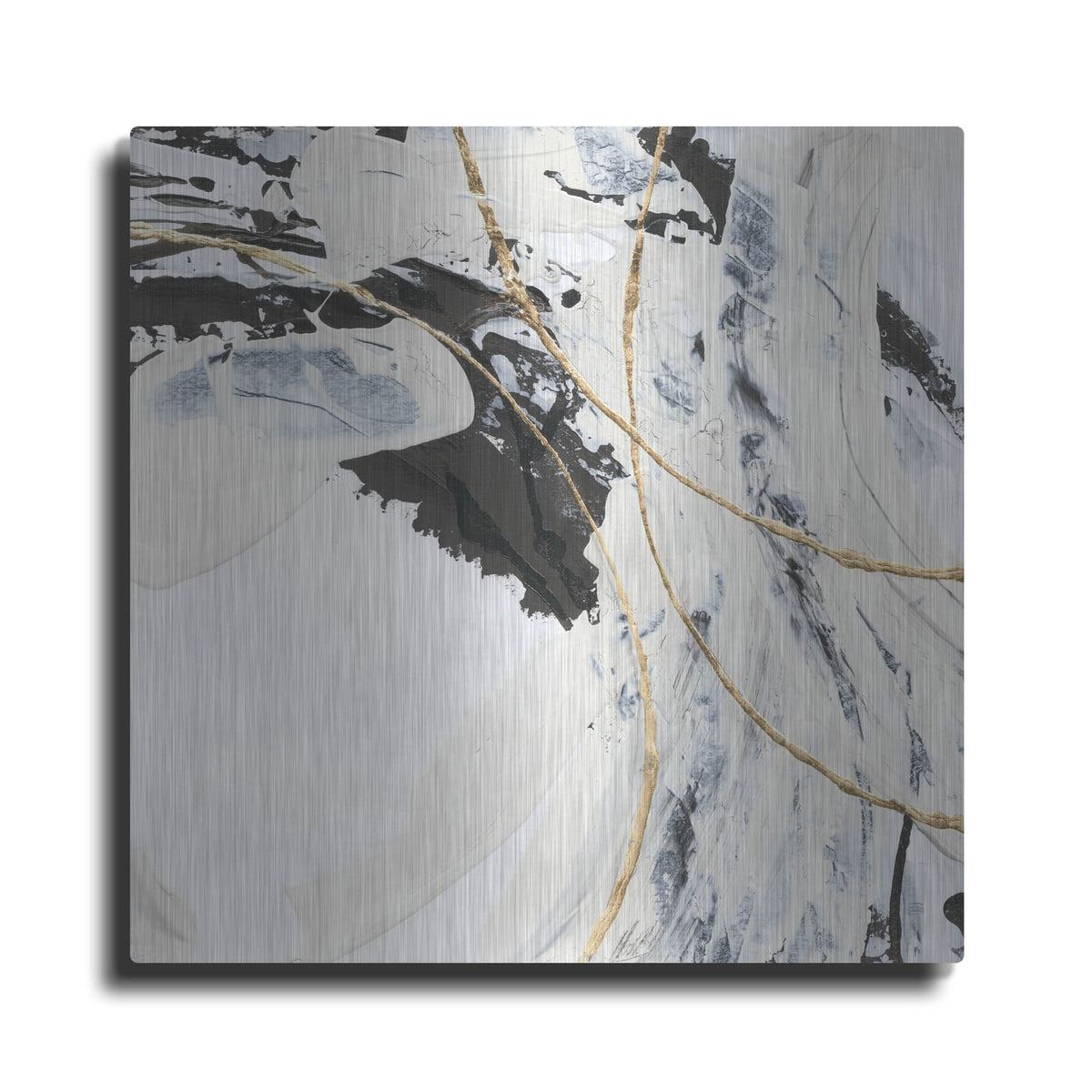 'Gold And Cream 1' by Chris Paschke – Metal Wall Art