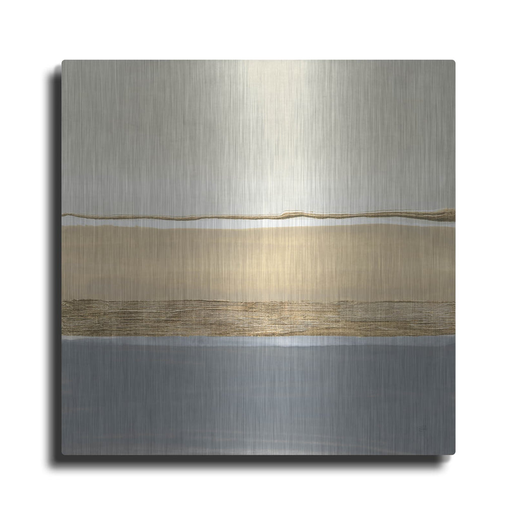 'Gold Strips 2' by Chris Paschke – Metal Wall Art