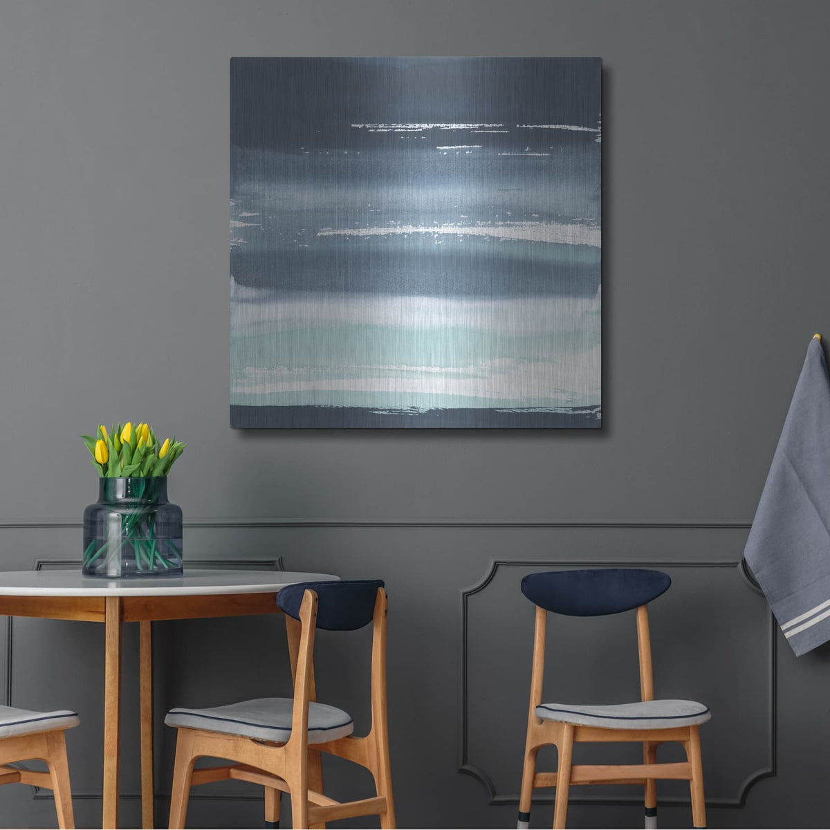 'Altered Seascape 3' by Chris Paschke – Metal Wall Art, 36x36 room view