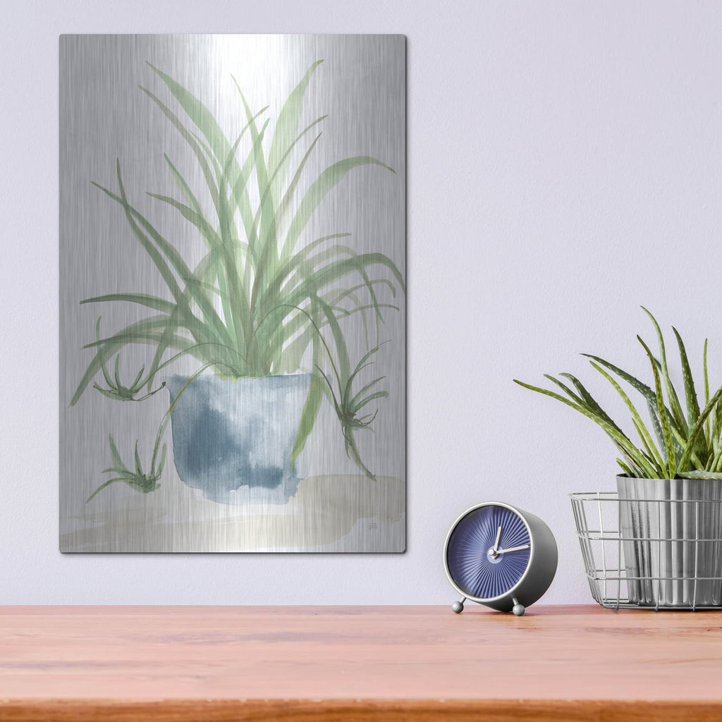 'Tall Sunroom 4 Blue' by Chris Paschke – Metal Wall Art, 12x16 room view