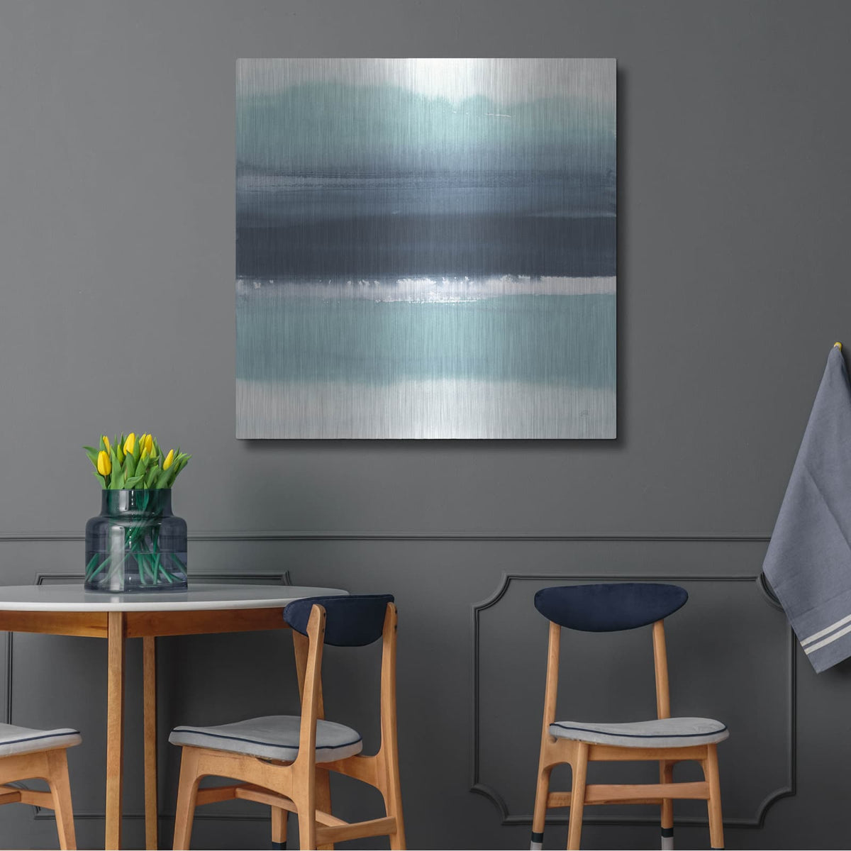 'Altered Seascape 2' by Chris Paschke – Metal Wall Art, 36x36 room view