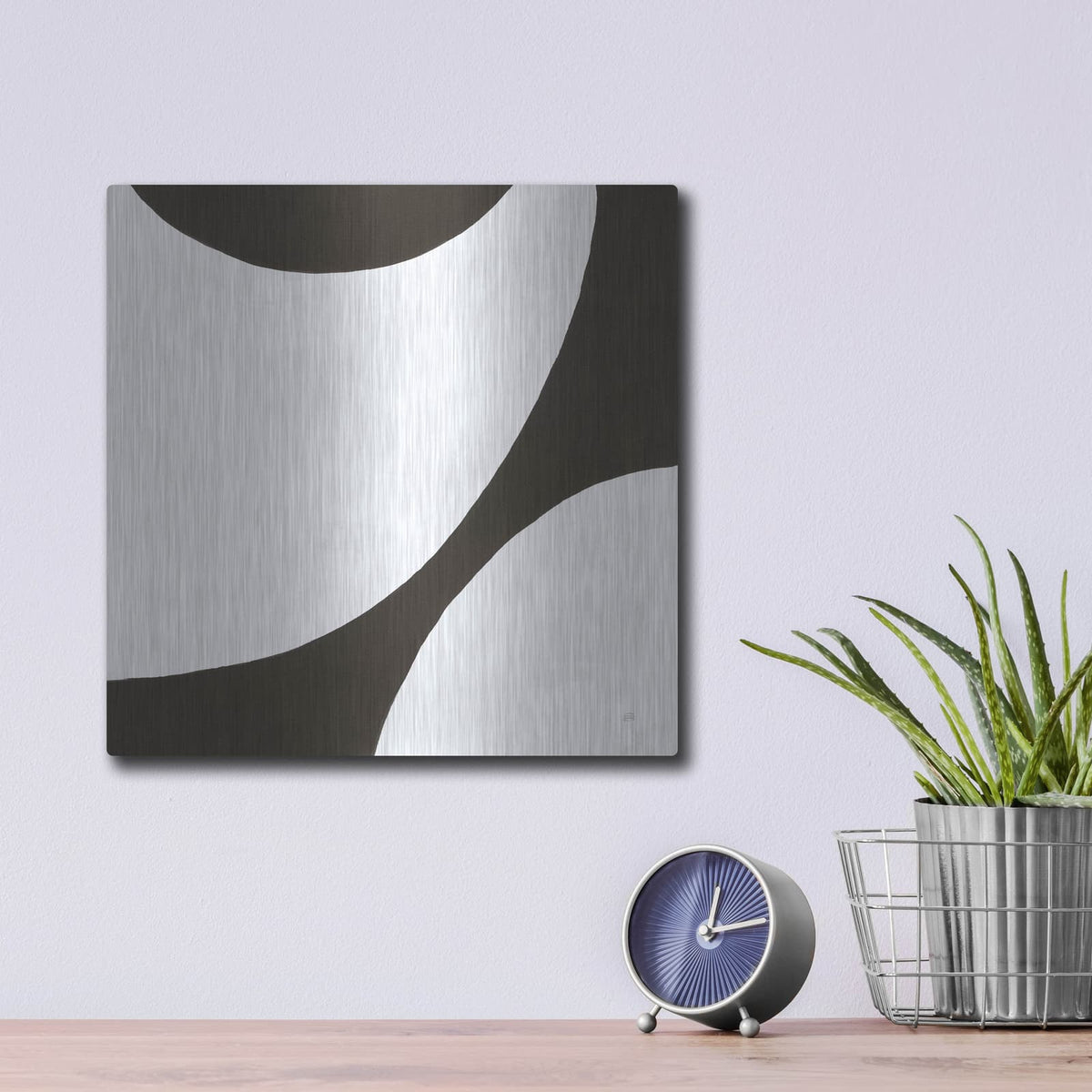 'Curvilinear 6' by Chris Paschke – Metal Wall Art, 12x12 room view