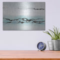 'Textured Aquatic' by Chris Paschke – Metal Wall Art, 16x12 room view