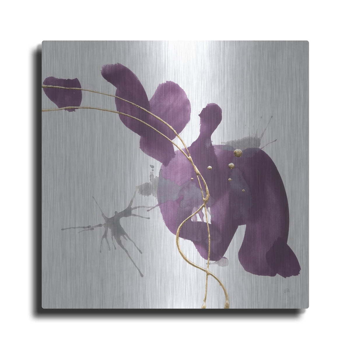 'Plum And Gold 2' by Chris Paschke – Metal Wall Art