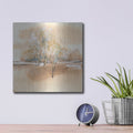 'Dusting Of Gold 3' by Chris Paschke – Metal Wall Art, 12x12 room view