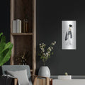 'Geisha 2 Black And Gold' by Chris Paschke – Metal Wall Art, 12x24 room view