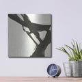 'Black Gesture 1' by Chris Paschke – Metal Wall Art, 12x12 room view