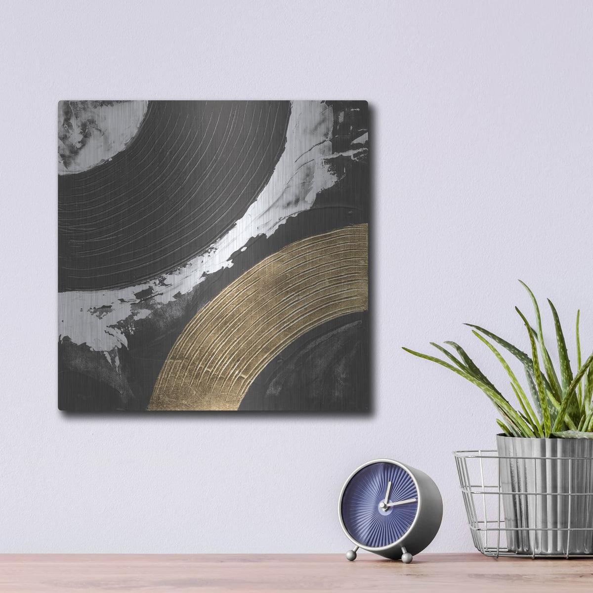 'Urban Rainbow 2' by Chris Paschke – Metal Wall Art, 12x12 room view