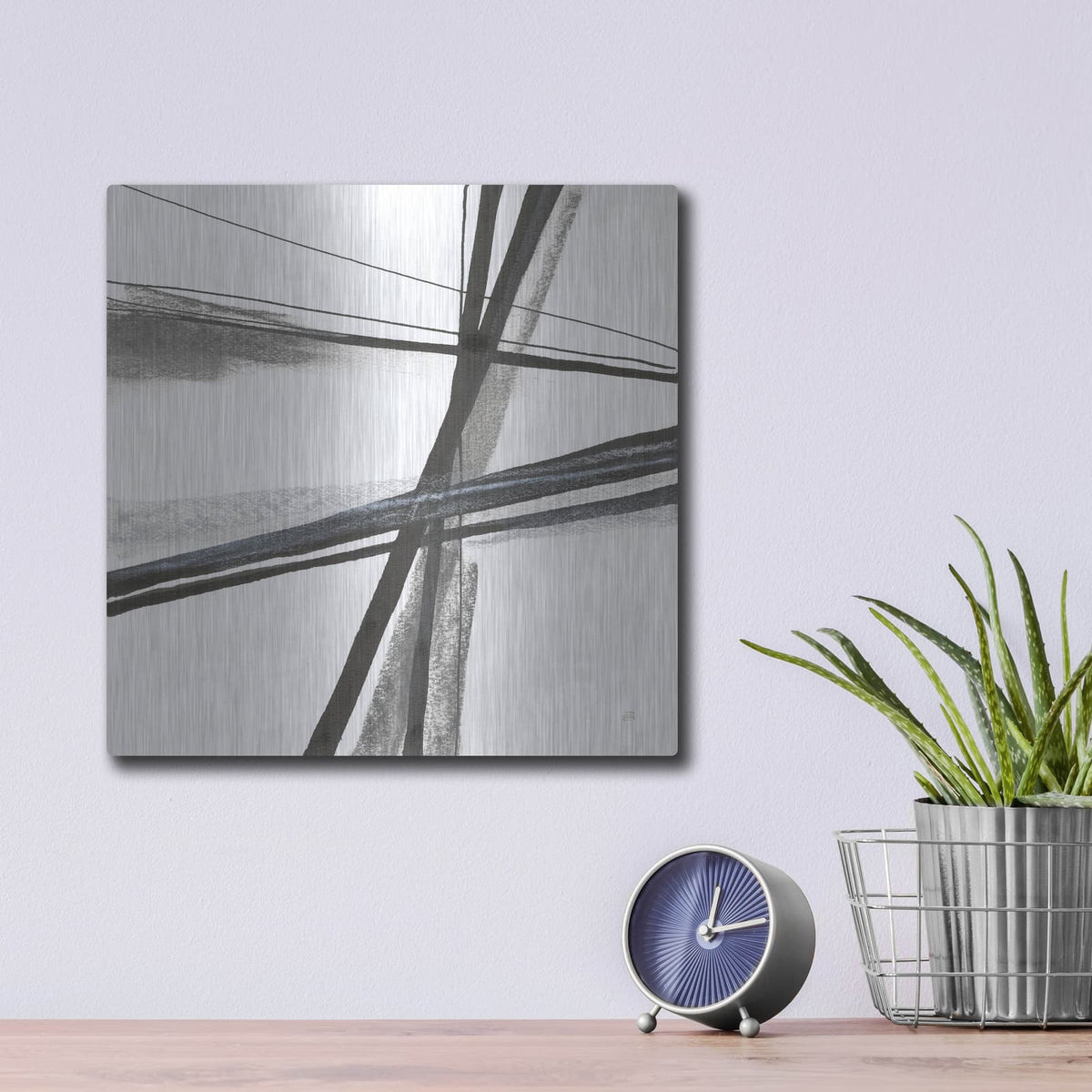 'Ink And Pastel 3' by Chris Paschke – Metal Wall Art, 12x12 room view