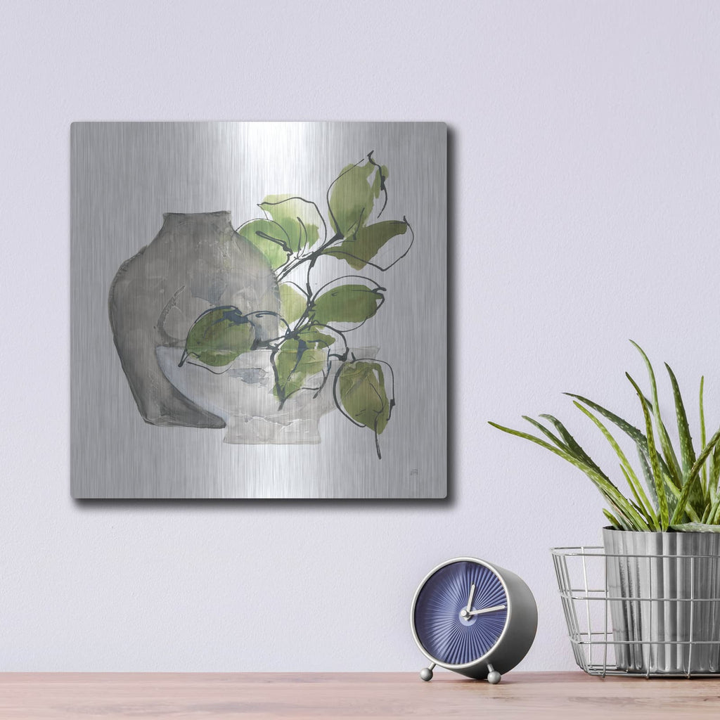 'Two Vases 2' by Chris Paschke – Metal Wall Art, 12x12 room view