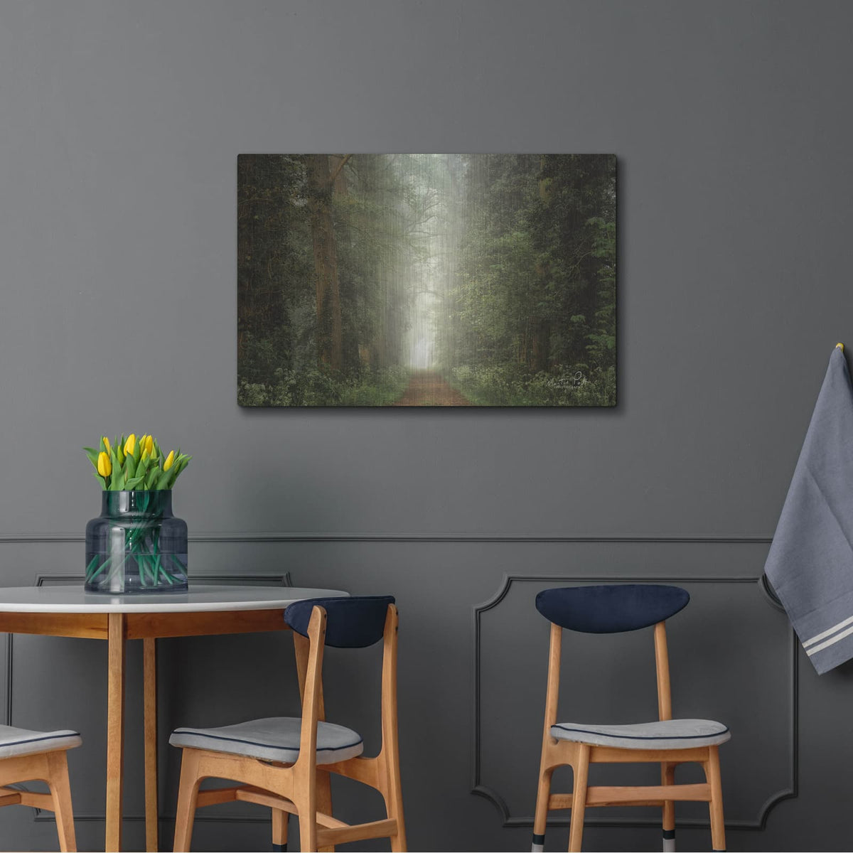 'Misty Spring Road' by Martin Podt – Metal Wall Art, 36x24 room view