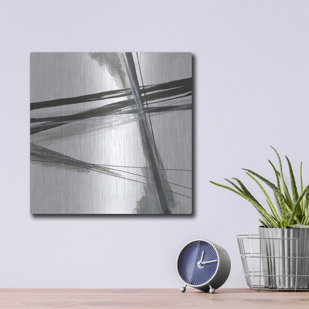 'Ink And Pastel 4' by Chris Paschke – Metal Wall Art, 12x12 room view