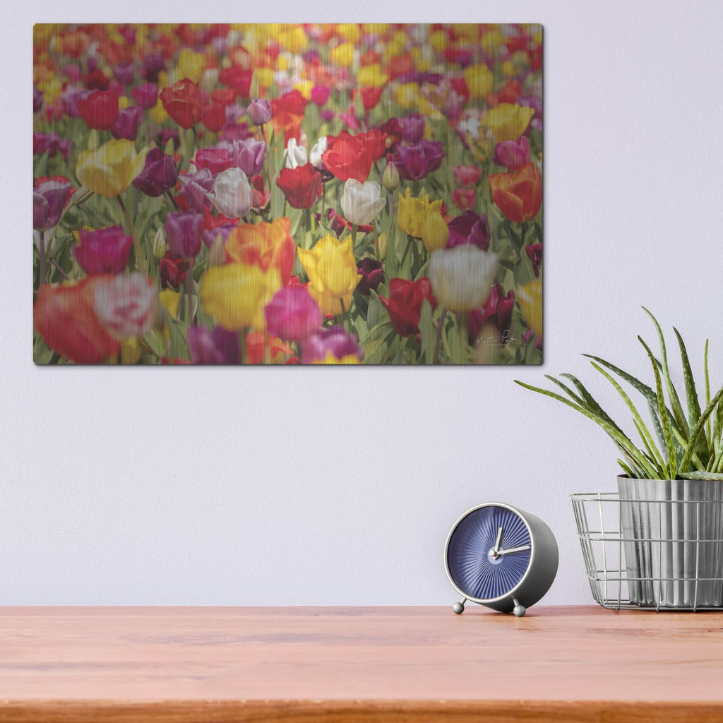 'Colorful Bouquet' by Martin Podt – Metal Wall Art, 16x12 room view