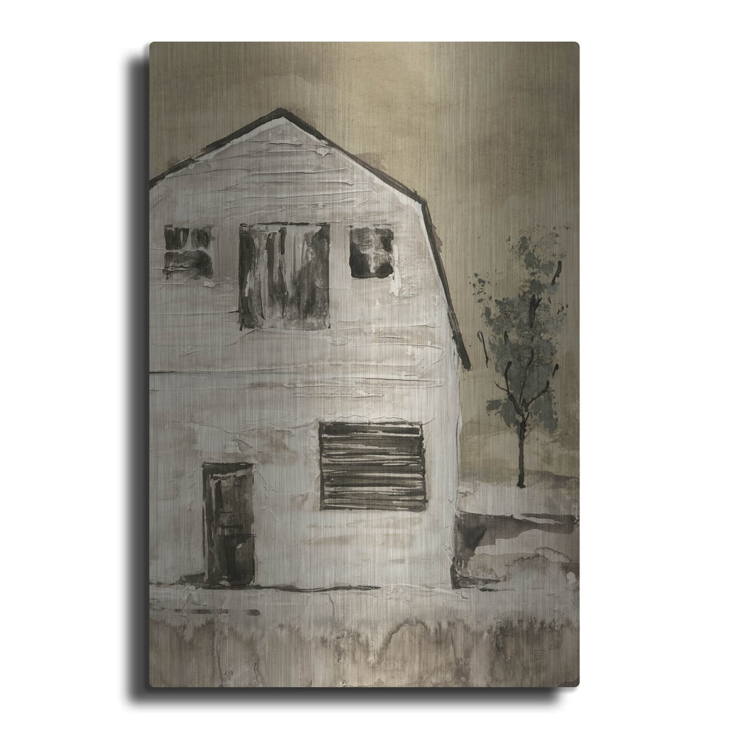'Brown Barn 6' by Chris Paschke – Metal Wall Art