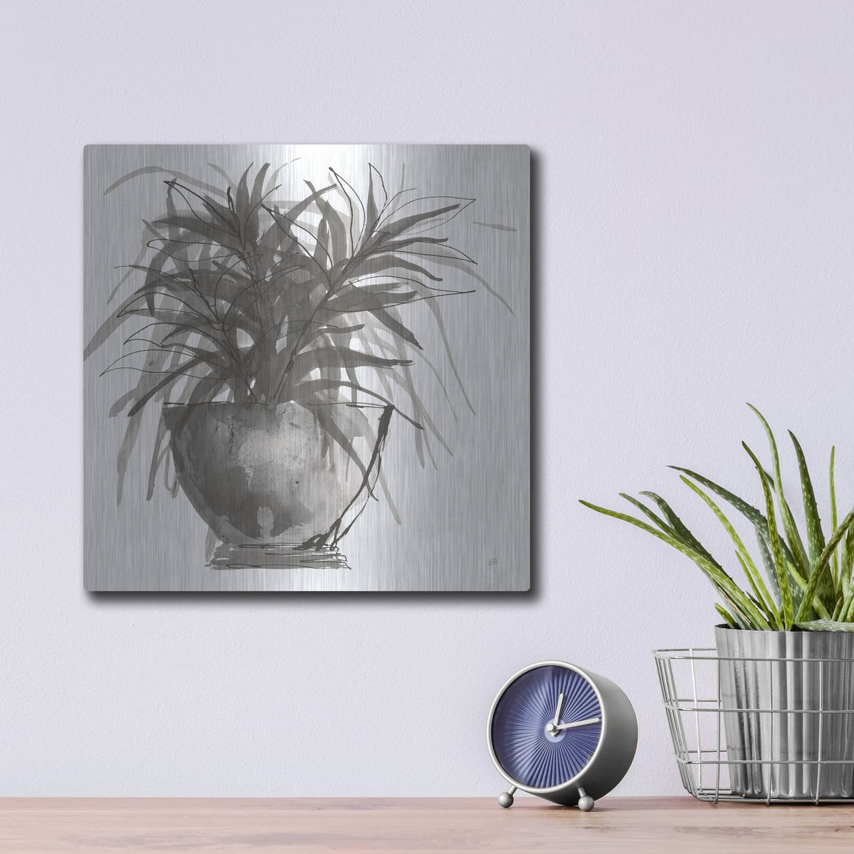 'Sunroom Sketch 1' by Chris Paschke – Metal Wall Art, 12x12 room view