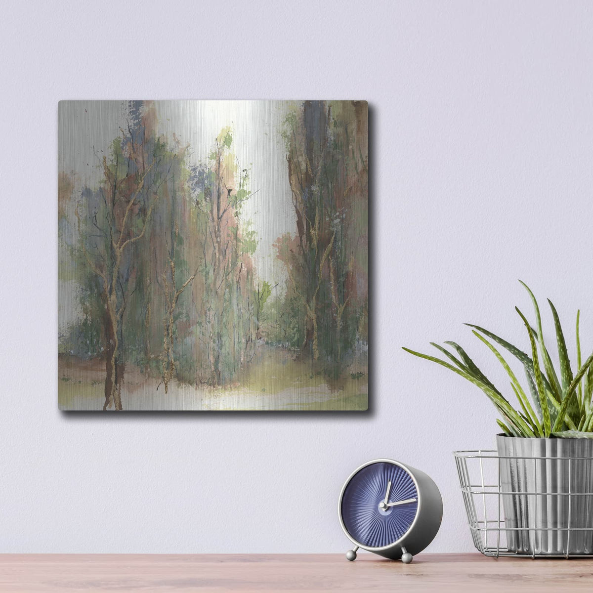 'Gilded Path 1' by Chris Paschke – Metal Wall Art, 12x12 room view