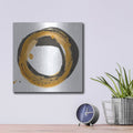 'Amber Enso 3' by Chris Paschke – Metal Wall Art, 12x12 room view