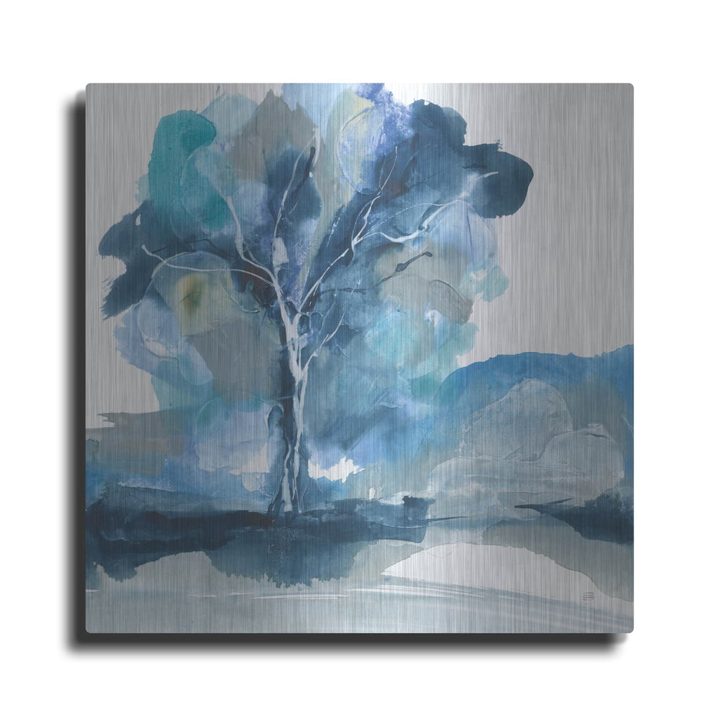 'Blue Impasto 2' by Chris Paschke – Metal Wall Art