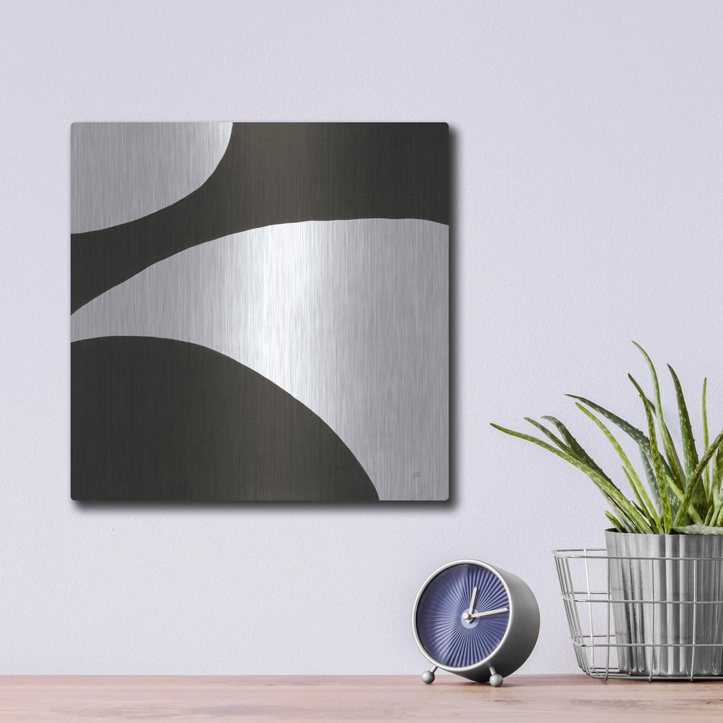 'Curvilinear 7' by Chris Paschke – Metal Wall Art, 12x12 room view