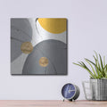 'Golden Orbs 2' by Chris Paschke – Metal Wall Art, 12x12 room view