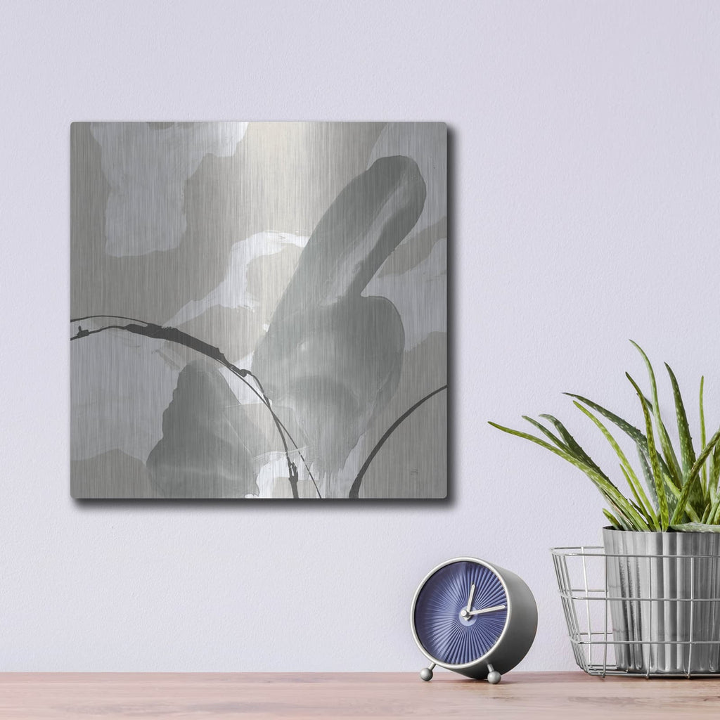 'Touch Of Gray 1' by Chris Paschke – Metal Wall Art, 12x12 room view