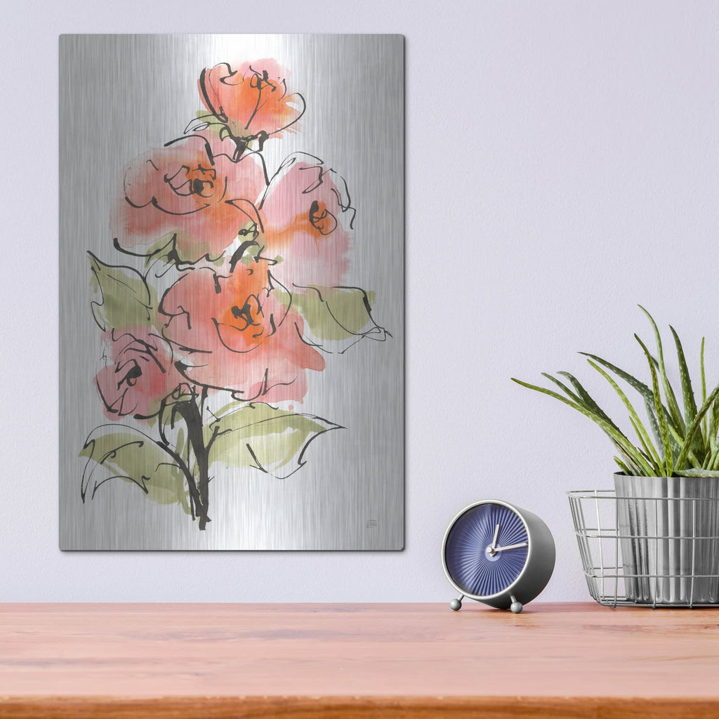 'Smooth Rose 2' by Chris Paschke – Metal Wall Art, 12x16 room view