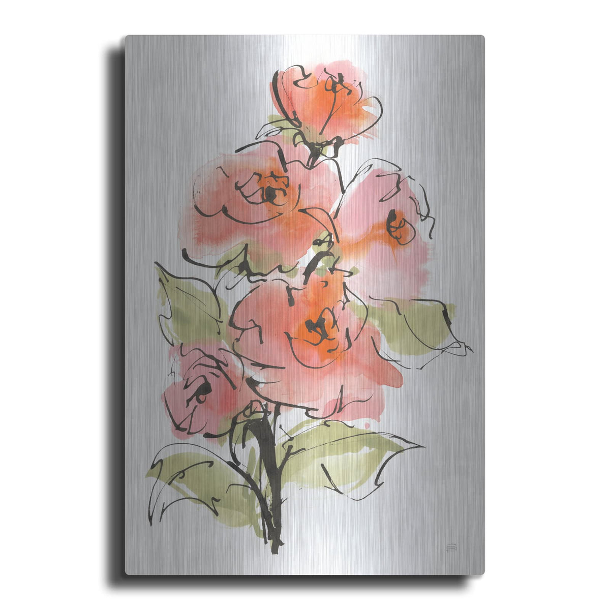 'Smooth Rose 2' by Chris Paschke – Metal Wall Art