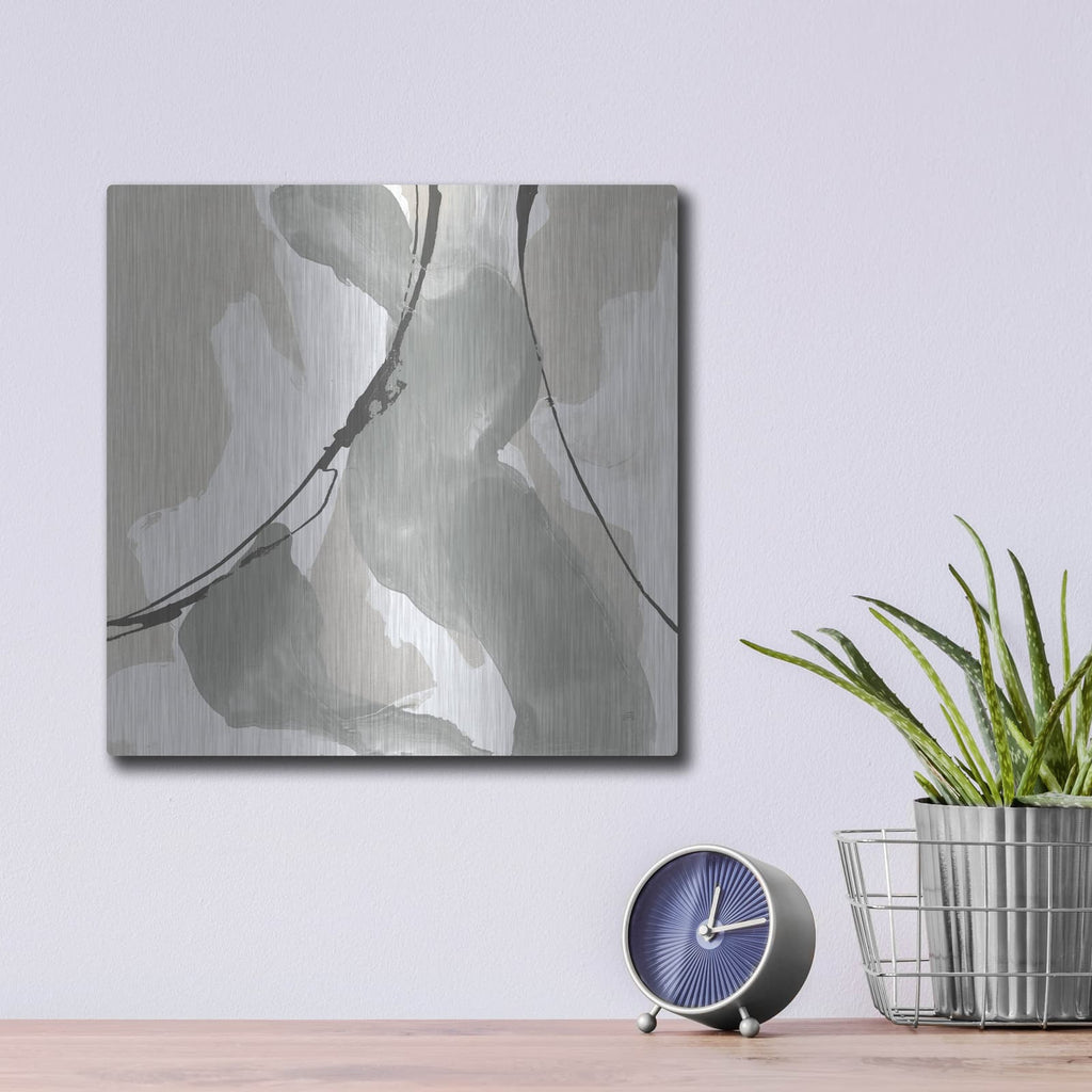 'Touch Of Gray 2' by Chris Paschke – Metal Wall Art, 12x12 room view