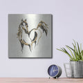'Golden Horse 7' by Chris Paschke – Metal Wall Art, 12x12 room view