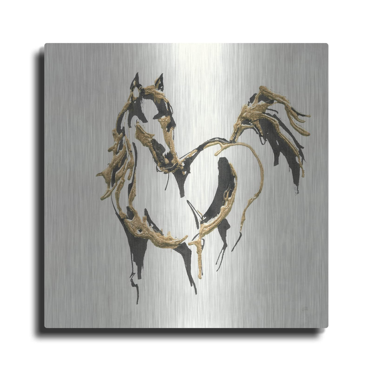 'Golden Horse 7' by Chris Paschke – Metal Wall Art