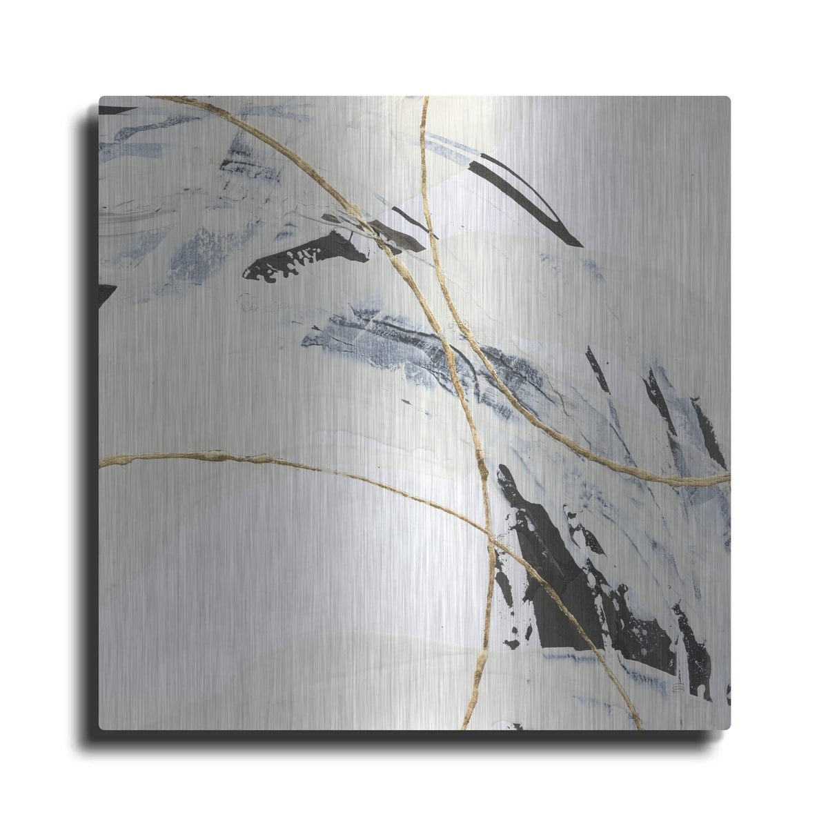 'Gold And Cream 3' by Chris Paschke – Metal Wall Art