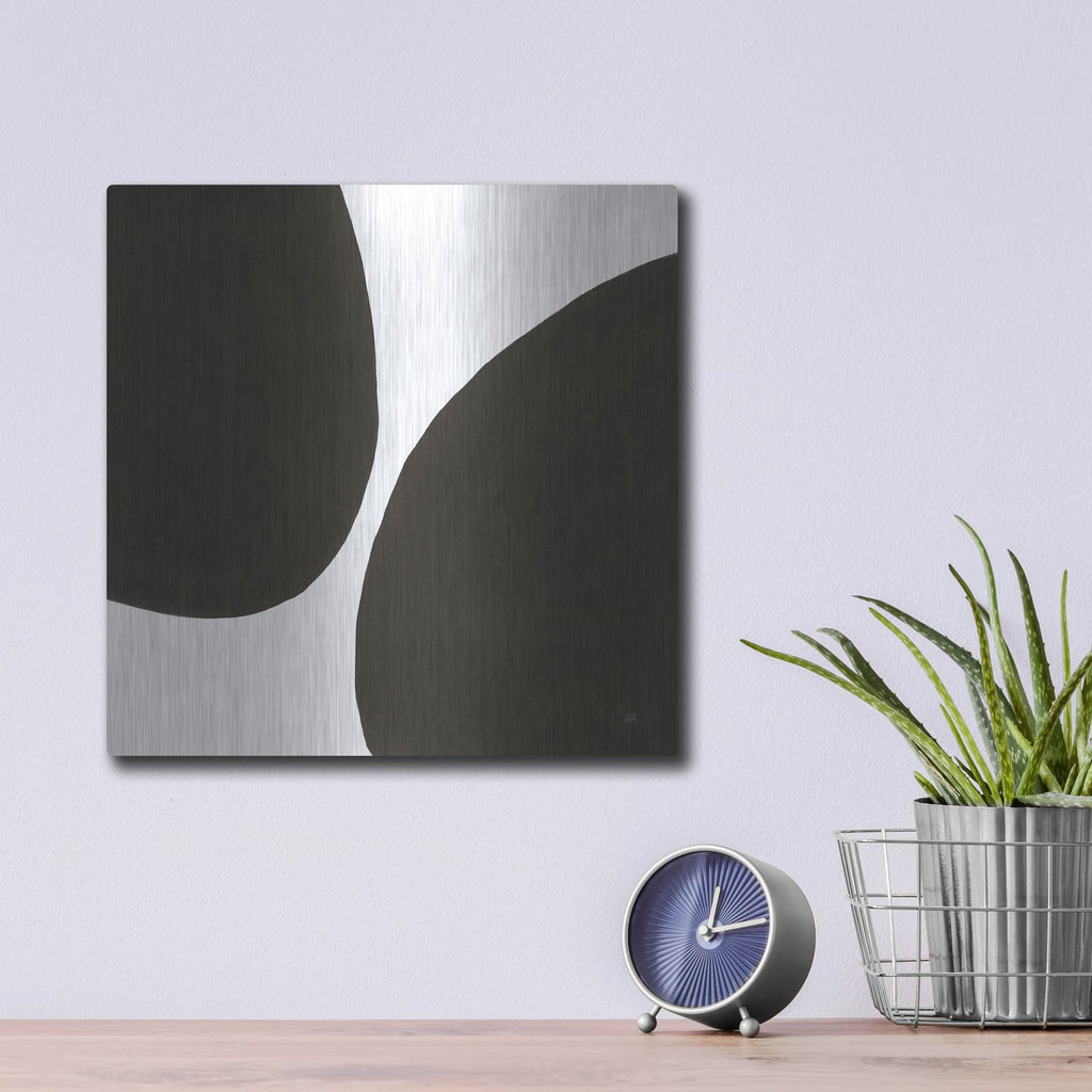 'Curvilinear 1' by Chris Paschke – Metal Wall Art, 12x12 room view