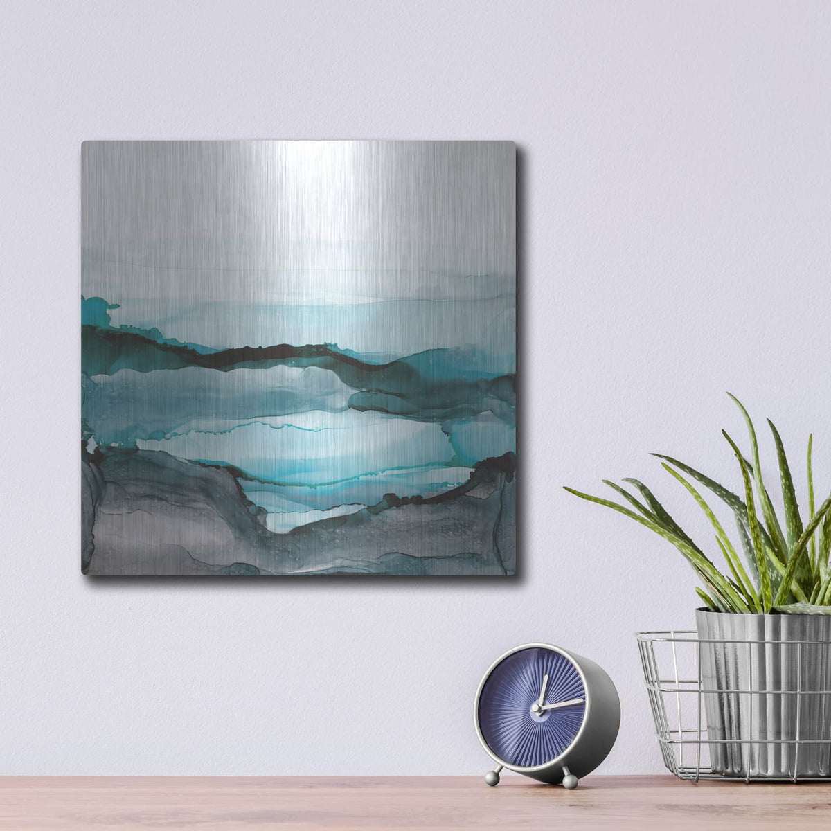 'Aquascape 2' by Chris Paschke – Metal Wall Art, 12x12 room view
