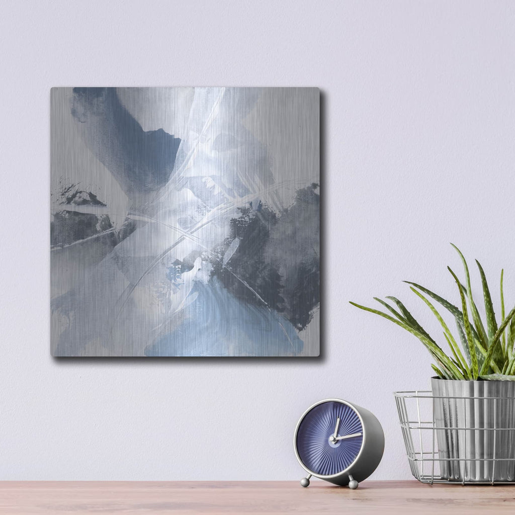 'White Line Blues 2' by Chris Paschke – Metal Wall Art, 12x12 room view