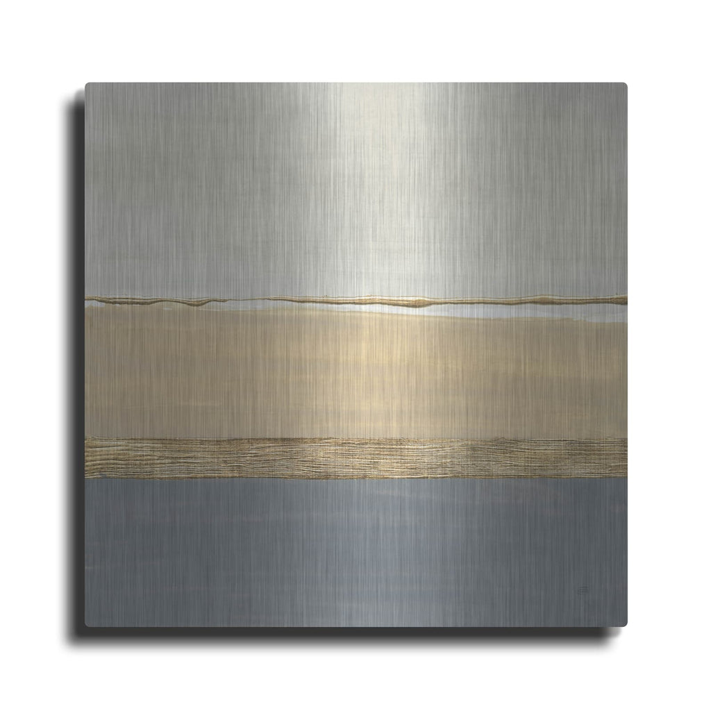 'Gold Strips 1' by Chris Paschke – Metal Wall Art
