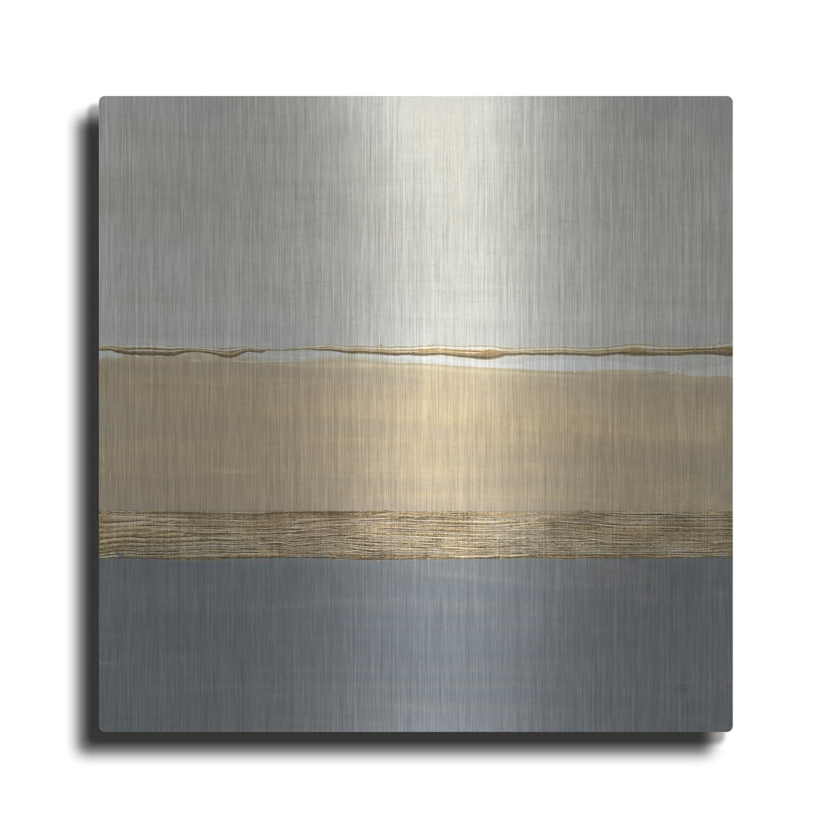 'Gold Strips 1' by Chris Paschke – Metal Wall Art